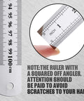 Set Of 6 Heavy Duty Stainless Steel Rulers 40 Inch Yard Sticks For DIY Pros And DIYers Woodworking School And Crafting