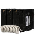 Q32000S01 20 Amp Three Pole 120 240 Volt Circuit Breaker With External Shunt Trip UL Listed Type MPT front view