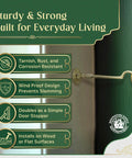 Durable Brass Storage Hook With Swivel Eye Latch For Cabinets And Doors shown with rust resistant finish installed.
