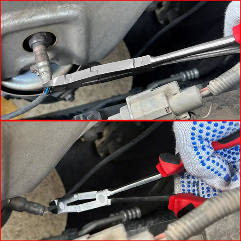 Extra Long Reach Wire Cutting Pliers With Double Joint Diagonal Cutters For Tight Spaces, cuts sensor wire in engine bay