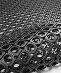 Heavy Duty Rubber Door Mat 36 By 24 Inches Grippy Non Slip Drainage Floor Mat For Entryway Kitchen Bar Indoor Outdoor Wet Areas