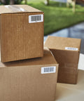No Sweat Multi Purpose Thermal Labels For Labelwriter Printers 1 By 2 1 8 Inch on shipping boxes for easy inventory tracking.