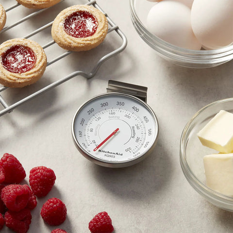 Dial Oven Thermometer With Rotating Clip And Stand For Precise 100F To 600F Temperature Readings In Your Oven on countertop