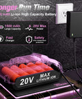 Built Tough 20V Cordless Drill Set With Fast Charging Battery And Sleek Pink Finish delivering a 1500 mAh lithium-ion battery and charger.