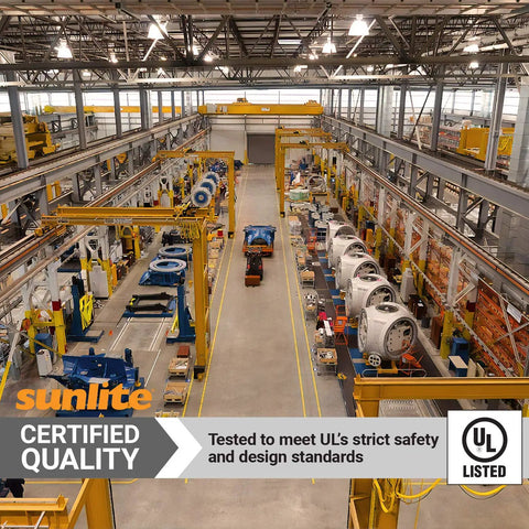 Industrial facility with certified equipment, showcasing workspace for Led T42 Mega Bright High Lumen Corn Light Bulb 90W 750W Equivalent 10800 Lumen.