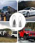 30 Pcs Tire Repair Nails Self Tapping Screws Rubber Screws Self Service Tire Repair Kit with vehicles in background