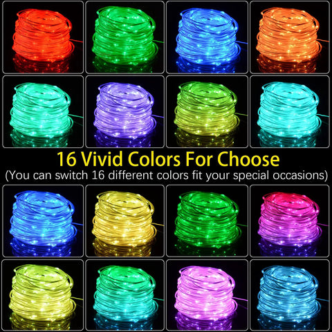 132ft LED Rope Lights Outdoor Waterproof Color Changing String Lights With Remote 400 LEDs 16 Colors That Pop And 8 Modes