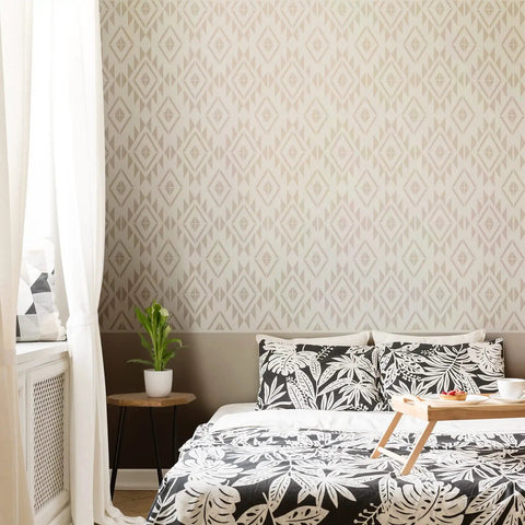 Geometric Herringbone Wall Stencil Set Eight Pieces 12x12 Inch Reusable Pattern Film For Modern Wall Decor DIY Painting And Craft Projects Chic Style Dope Vibe Home Decor