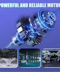 Powerful motor design for Tough As Iron Submersible Pond Pump Delivers 5000 Gallons Per Hour Whisper Quiet Flow With Twenty Foot Maximum Lift.