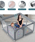 Ultra Safe Big Baby Playpen For Babies And Toddlers Indoor Outdoor Gate with breathable mesh and sturdy safety fence for infants