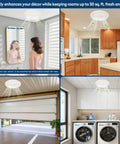 50 CFM Low Noise Bathroom Exhaust Fan With 1.0 Sones 7 Inch Ceiling Vent For Bathroom Kitchen Garage Mobile Home And Home Ventilation Quiet Durable Venting For Bathrooms Laundry Rooms Studios And Small Homes Easy Install in various room settings