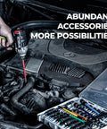 34 Piece Magnetic Nut Driver Set With Impact Driver Bits Deep Nut Drivers And Socket Adapters In A Tough Gift Case in use on engine