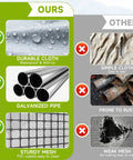 Comparison of durable waterproof materials vs weaker options for Walk In Chicken Coop With Run And Galvanized Enclosure.