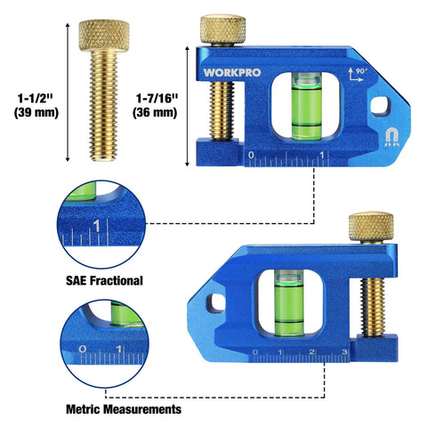 Built Like A Tank 2.5 Inch Magnetic Torpedo Level Featuring Thumb Screw Mount For Conduit Bending with measuring scales.
