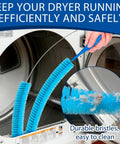 All In One Dryer Vent Cleaning Kit With Flexible Hose And Lint Brush Set in use cleaning dryer vent