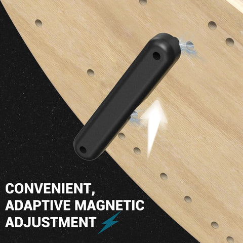 Balance Board 7 Modes Wobble Board With Adjustable Stoppers showing magnetic adjustment feature