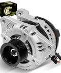 Beefed Up 150 Amp 12V Diesel Alternator For Ford Super Duty F250 F350 F450 F550 2011 To 2016 V8 Power CW Clockwise Rotation 8 Groove Clutch Pulley OE BC3T 10300 CA Compatible For King Ranch Lariat Platinum XLT XL