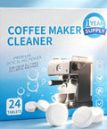 Solid Pick 24 Pack Coffee Maker Cleaning Tablets Honestly Hella Good At Knocking Out Limescale And Coffee Buildup for espresso systems.