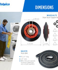 Dimensions of Dryer Repair Kit With Belt And Idler Pulley 4392067 W10837240 parts for Cabrio Duet Maytag Kenmore, DIY Ready.