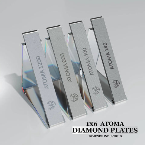 Diamond Sharpening Stone Plate 600 Grit for Edge Pro Hapstone TSProf Sharpener, 1x6 inch Atoma plates display