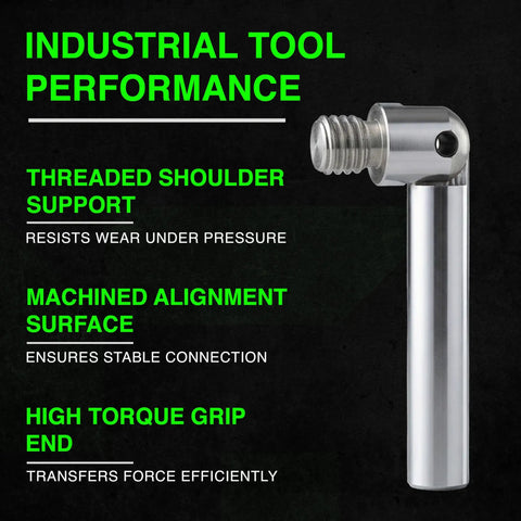 Greenlee 10 Inch Heavy Duty Handle Bolt Replacement For Ultra Tugger Cable Puller with machined surface and threaded support.