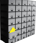 Heavy Duty Archive File Storage Box With 24 Inch Depth, Stackable Up To Ten High, Label Holder, 50 Percent Post Consumer Material