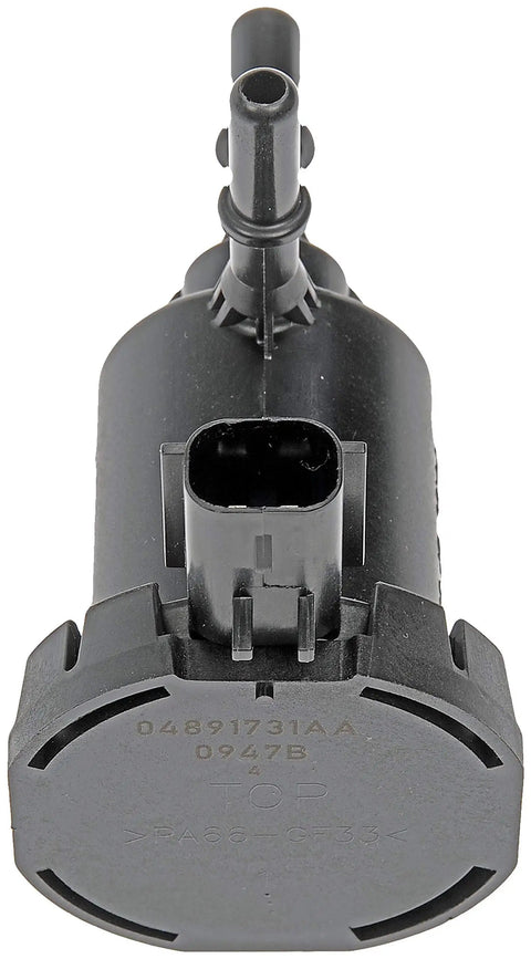 Front view of Direct Replacement Vapor Canister Purge Valve For Select Models showing plug and durable build material