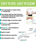 Step-by-step usage guide for Toilet Aid Wand 18 Inch Personal Bottom Wiping Tool For Easy Self Care And Hygiene Mobility Aid
