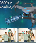 Mini Drone With 1080P Camera, Foldable FPV Quadcopter For Beginners, Adults And Kids, Gesture Selfie feature demonstration