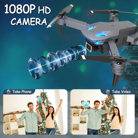 Mini Drone With 1080P Camera, Foldable FPV Quadcopter For Beginners, Adults And Kids, Gesture Selfie feature demonstration