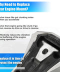 Beefed Up Explorer Engine Mount Kit 2016 2019 For Ford Explorer And Police Interceptor Utility 3.5L 3.7L V6 Clunking Noise Fix Engine Support Rod Torque Arm Trans Mount Housing, close-up