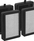 4 Pack LV-H128 Replacement Filter For Levoit LV-H128 Air Purifiers PUURVSAS HM669A And Rovacs RV60, visible black frame and mesh