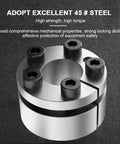 Close-up of Expansion Bushing Z3B KTR203 Key Free Bushing TLK132 Expansion Joint Bushing Lock Bushing KTR200 D35 D60 L28.