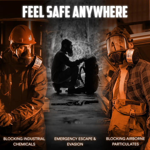 DotPro 330 Industrial Filter Built Tough For 40mm NATO Respirator used in industrial settings and emergency situations