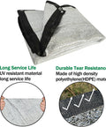 Cooler Outdoor Shade Cloth With 85 Percent Aluminum Foil Mesh Reflective Sun Block Fabric 6.5 Ft By 10 Ft With Grommets