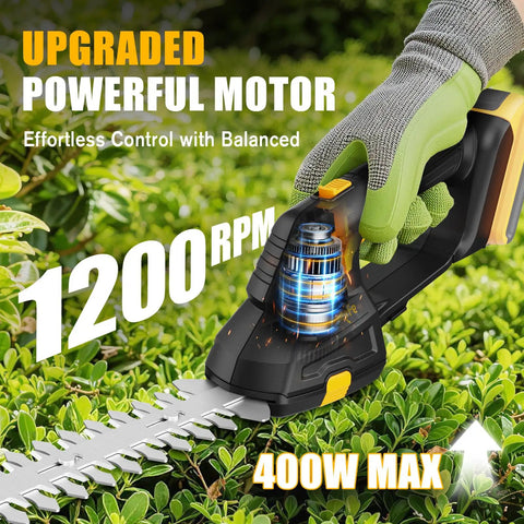 Cordless Hedge Trimmer 2 In 1 Grass Trimmer And Grass Shears Tool Only Compatible With 20V Max Batteries Lightweight Beast In Use