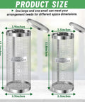 Metal Worm Compost Bin Set For Outdoor Gardens And Kitchen Waste Recycling Durable Two Piece Outdoor Bin With Perforated Sides And Lid Silvery Finish For Backyard Composting