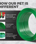 Heavy Duty Green Pet Strap Roll With Zero Hassle Tensioner And Peel Seals, 5 8 Inch By 1000 Feet showing high toughness and rounded edges.