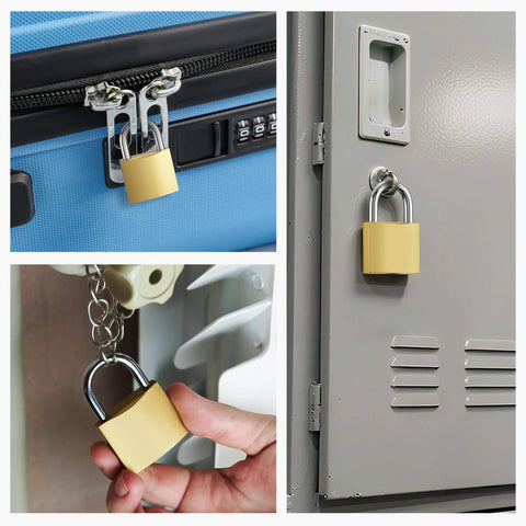 Two Pack Keyed Padlocks Waterproof 33mm Locker Locks With Keys For Backpack Luggage School Gym Locker Jewelry Box Diary Book And Laptop Bags Durable Metal Construction For Indoor And Outdoor Use Corrosion Resistant Compact And Portable Design