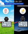 4 Pack 120V AC Photoelectric Switch Light Sensor Button Switch With Automatic Illumination Detection For Outdoor Lighting