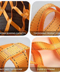 Heavy Duty Lifting Straps For Cargo Handling And Hauling Tough As Nails Tear Resistant Polyester Net Sling Close-ups