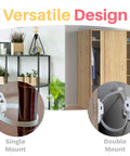 12 Pack Heavy Duty Furniture Anchors For Baby Proofing And Anti Tip Wall Straps For Cabinets Dressers Closets Bookshelves TVs And More Safe Durable Easy Install Home Safety Kit showing single and double mount options.