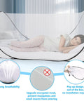 Ultra Portable Pop Up Mosquito Tent For Camping And Travel Easy Foldable Mesh Net That Fits A Full Size Bed Or Kids Playtime