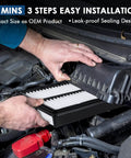 Installing Replacement Engine Air Filter For Mazda 3 2014 2018, Mazda 6 2014 2021, Mazda CX5 2013 2022 in car engine