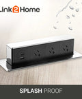 Space Saver Pop Up Socket With USB And Type C Quick Charge 3 Outlets In One Concealed Receptacle With Splash Resistant
