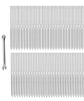Stainless Steel Cable Railing Kit With Swage Lag Screws, Wrench And Drill Bit - No-Fuss 60-Piece Complete Hardware Set