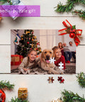 Three Set Sublimation Puzzle Blanks Bundle With 360 Pieces A4 Jigsaw DIY puzzle displayed with holiday theme