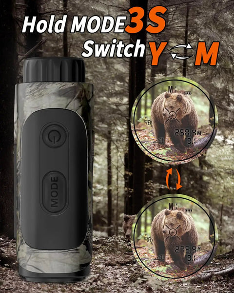 Dope Hunting Laser Rangefinder Crafted For Real Deal Hunters With A Crisp 1200 Yard Range Four Quick Switch Modes And Sniper Grade Precision Targeting