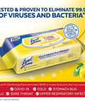 Disinfecting Handi Pack Wipes Lemon And Lime Blossom Scent 480 Count One Hand Dispense Easy To Store Grab And Go Ready Kills Ninety Nine Point Nine Percent Of Viruses And Bacteria packaging