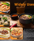 Ramen Cooker Microwave Bowl for Dorms and Offices, 3 In One Noodle Bowl With Drain Feature, BPA Free Black, serving various dishes